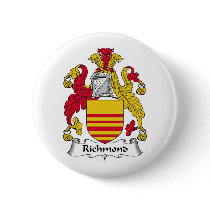 Richmond Family Crest buttons by coatsofarms Richmond Family Crest buttons