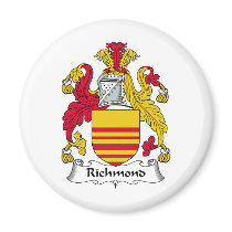 Richmond Family Crest magnets by coatsofarms Richmond Family Crest magnets