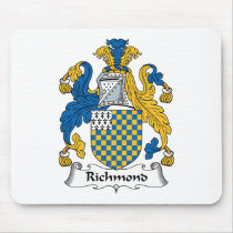 Richmond Family Crest mousepads by coatsofarms Richmond Family Crest mousepads