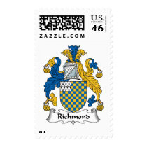 Richmond Family Crest postage by coatsofarms Richmond Family Crest postage