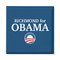 RICHMOND for Obama custom your city personalized magnets by funnycustomtshirts RICHMOND for Obama custom your city personalized magnets