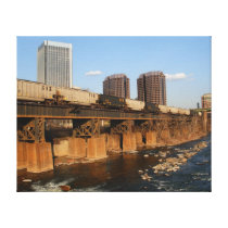 Richmond From Brown's Island Canvas Prints
