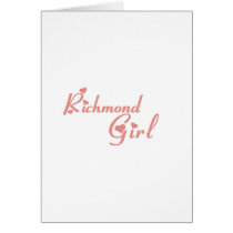 Richmond Girl tee shirts Card