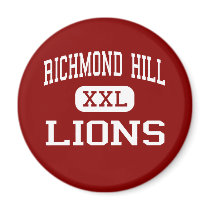 Richmond Hill - Lions - High - Richmond Hill magnets by customteamsportswear Richmond Hill - Lions - High - Richmond Hill magnets