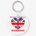 Richmond keychains by ValentinesDayTshirts Richmond keychains