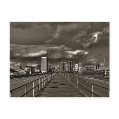 Richmond VA Skyline Postcard by digirebel