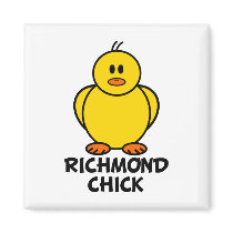 Richmond Virginia Chick magnets by chicktshirts8 Richmond Virginia Chick magnets