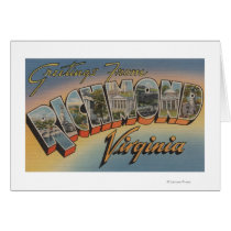 Richmond, Virginia - Large Letter Scenes 2 Greeting Cards