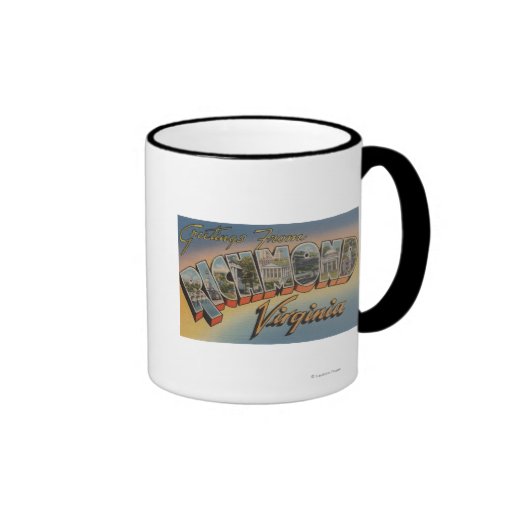 Richmond, Virginia - Large Letter Scenes 2 Mug