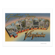 Richmond, Virginia - Large Letter Scenes 2 Post Card