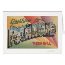 Richmond, Virginia - Large Letter Scenes Cards
