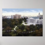 Richmond Virginia State Capitol Birdseye Print