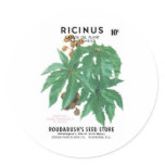 Ricinus, Castor OIl Plant, Roudabush's Seed Store stickers