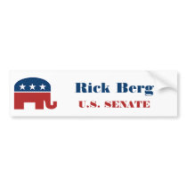 Rick Berg for U.S. Senate Bumper Sticker