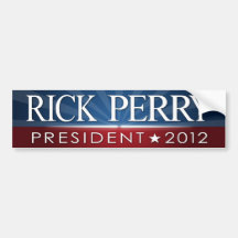 Rick Perry 2012 Bumper Stickers
