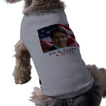 Rick Perry 2012 for president dog t-shirt