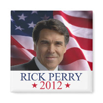 Rick Perry 2012 for president fridge magnet