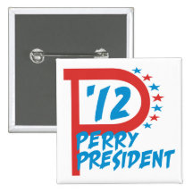 Rick Perry 2012 for President Pinback Button