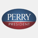 Rick Perry 2012 Oval Stickers