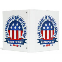 Rick Perry 3 Ring Binder