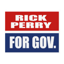 RICK PERRY FOR GOVERNOR postcards