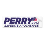 Rick Perry Parody Bumper Sticker