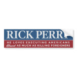 Rick Perry Parody Bumper Sticker