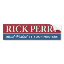 Rick Perry Parody Bumper Sticker bumper stickers