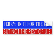 Rick Perry: Savior of GOP, Not USA Bumper Stickers