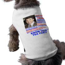 Rick Perry, Tea Party Governor of Texas Doggie Shirt