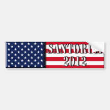 Rick Santorum 2012 - bumper sticker