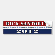 Rick Santorum 2012 - bumper sticker