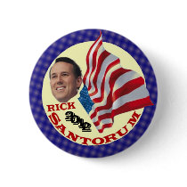 Rick Santorum 2012 Pinback Button