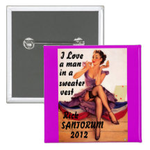 Rick Santorum 2012 Button