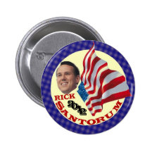 Rick Santorum 2012 Pinback Button
