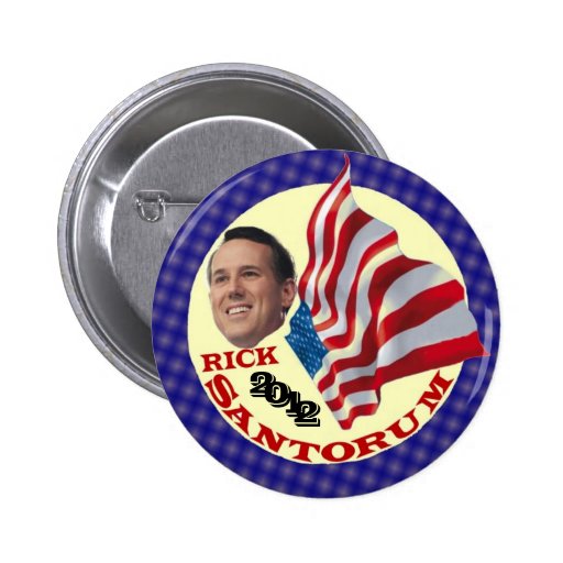 Rick Santorum 2012 Pinback Button