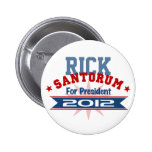 Rick Santorum 2012 Pinback Buttons