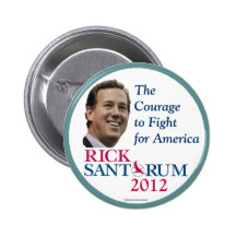 Rick Santorum 2012 Republican political pinback bu