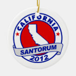 Rick Santorum California Christmas Tree Ornaments