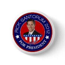 Rick Santorum for President 2012 Buttons