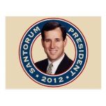 Rick Santorum for President 2012 Post Card