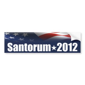 Rick Santorum for President bumpersticker