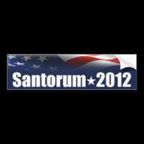 Rick Santorum for President bumper stickers