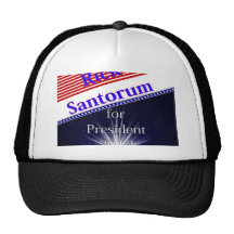 Rick Santorum For President Explosion Hats