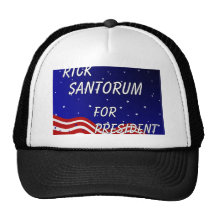 Rick Santorum For President Night Sky Trucker Hat