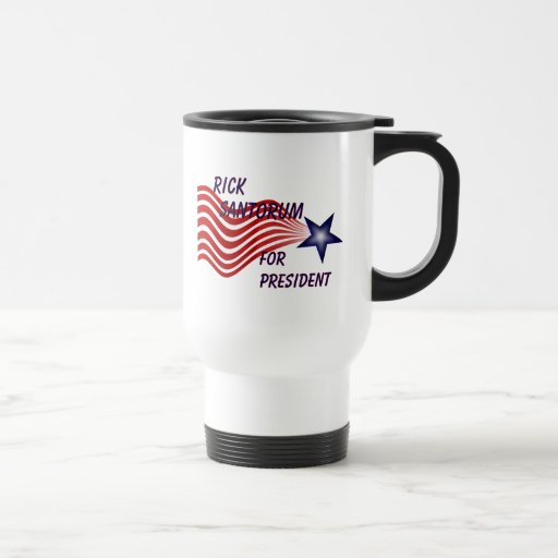 Rick Santorum For President Shooting Star Coffee Mugs