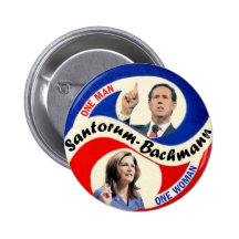 Rick Santorum / Michele Bachmann Button