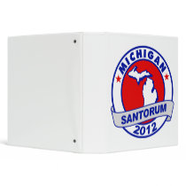 Rick Santorum Michigan Vinyl Binders