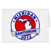 Rick Santorum Michigan Greeting Card