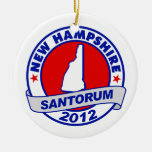 Rick Santorum New Hampshire Christmas Tree Ornaments